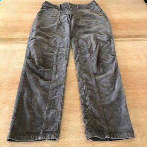 Anthropologie Pilcro The Wanderer Pants Women 25 Brown Mid Rise Corduroy Hippie